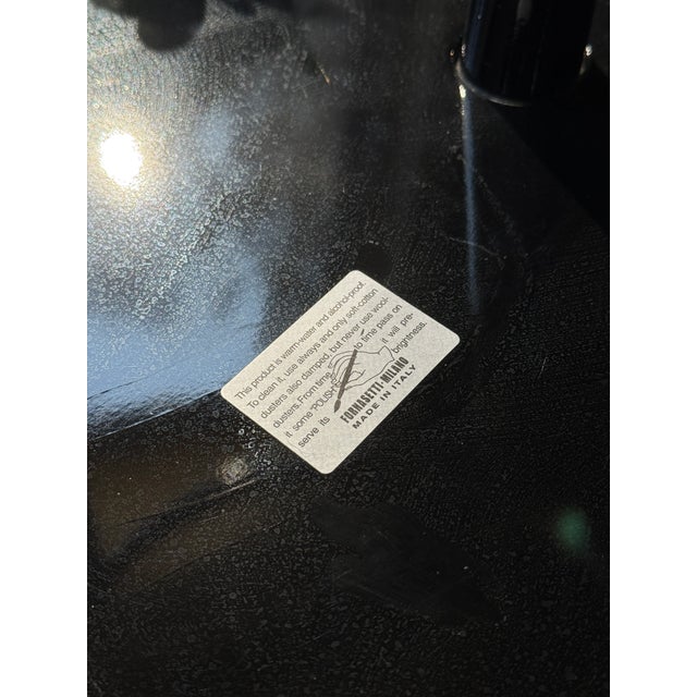 Fornasetti Fornasetti Egocentrismo Black & White Bar Stool For Sale - Image 4 of 7