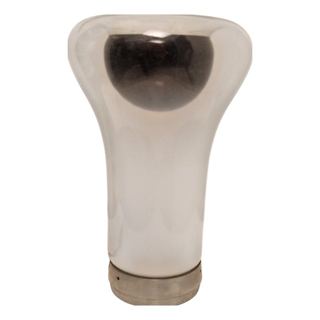 Saffo Table Lamp in Metal and Glass by Angelo Mangiarotti for Artemide, 1960s For Sale