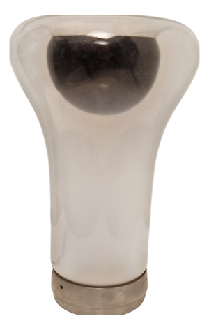 Saffo Table Lamp in Metal and Glass by Angelo Mangiarotti for Artemide, 1960s