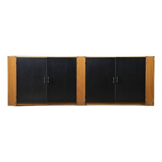 Modernist Ash and Black Laminate Sideboard by Roberto Pamio & Renato Toso for Stilwood, Italy, 1970s For Sale