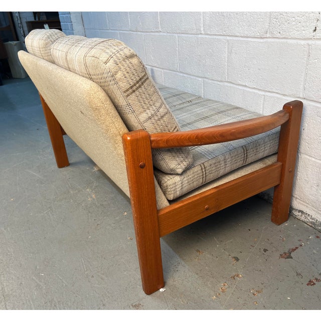Brown Mid 20th Century Danish Teak Mid-Century Modern Sofa For Sale - Image 8 of 18