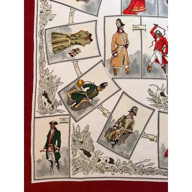 Hermès Tenue De Vénerie 1964 Silk Scarf Designed by Charles Hallo For Sale - Image 10 of 12