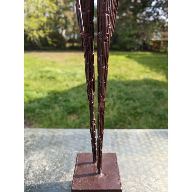 1970s Brutalist Metal Nail Man Figurative Sculpture For Sale - Image 4 of 8