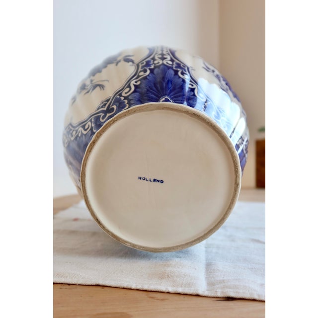 Ceramic Large Vintage Earthenware Vase, 1980s For Sale - Image 7 of 9