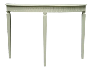 The 20th Century English Rustic Style Semicircular Side Table