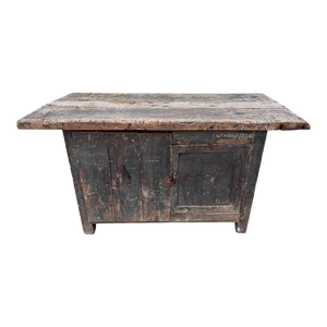 Early 20th Century Old Antique Factory Work Table