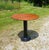 Antique Round Oak Top Pub Table or Game Table With Cast Iron Column Base For Sale - Image 4 of 17