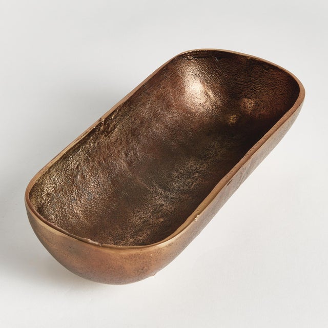 Modern Brandon Narrow Decorative Bowl Small For Sale - Image 3 of 6