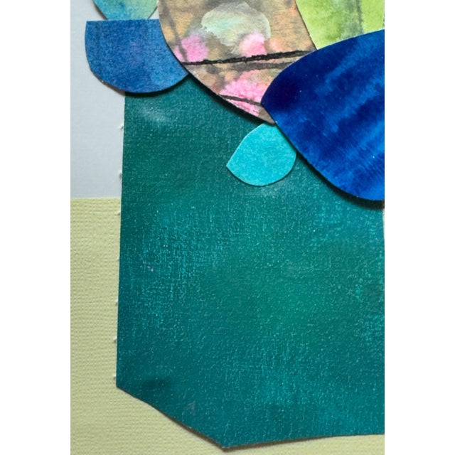 "Petal 2" Original Mixed-Media Collage on Paper by Zac Woodiel For Sale - Image 9 of 10