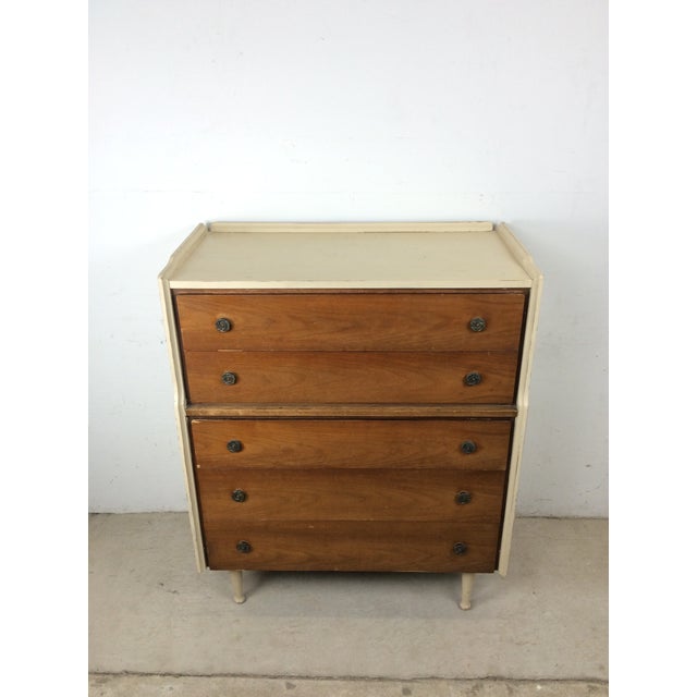 Mid-Century Modern Mid Century 5 Drawer Highboy Dresser From Mainline by Hooker For Sale - Image 3 of 18