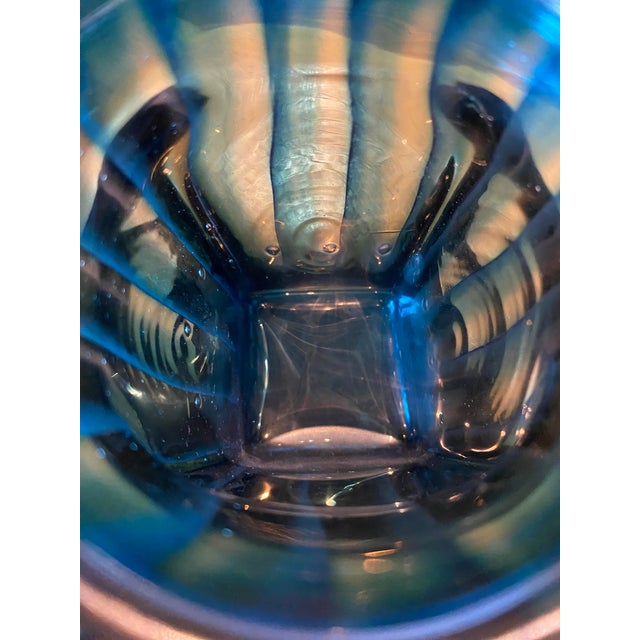 Glass Stunning Robert C. Fritz Art Glass Candle Holders - Set of 4 For Sale - Image 7 of 8