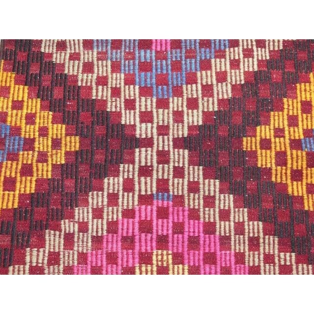 1960s 1960s Bohemian Kilim Runner - 31"x120" For Sale - Image 5 of 10