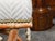 Textile English Chinese Chippendale Style Faux Bamboo Stool with New Upholstery For Sale - Image 7 of 12