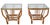 Pr. Mid Century Bamboo and Glass End Side Tables After Frankl For Sale - Image 10 of 12