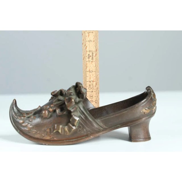 Antique Bronze Shoe-Shaped Jewelry Tray, France, Late 19th Century For Sale - Image 4 of 8