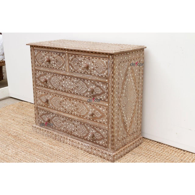 Heirloom Finely Inlay Chest of Drawers For Sale - Image 4 of 10