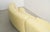 Metal Contemporary Modern Celeste Curved Sofa in Yellow Wool Felt and Black Metal Base For Sale - Image 7 of 10