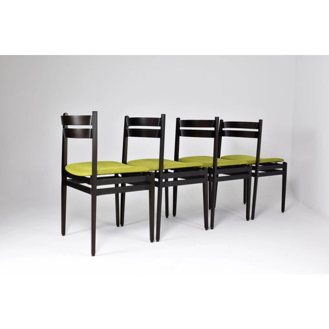 1960s Set of 8 “107” Italian Dining Chairs by Gianfranco Frattini for Cassina, 1960s For Sale - Image 5 of 12