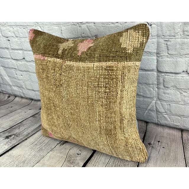 Vintage Pillow Case Turkish Rug Pillow Decorative Rug Pillow Dry cleaning only. PILLOW INSERT IS NOT INCLUDED