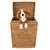 2020s Artifacts Rattan Rectangular Hamper with Hinged Lid in Honey Brown For Sale - Image 5 of 9