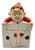 German Mid-Century Ceramic Devil Card/Tobacco Case W/ Lid For Sale