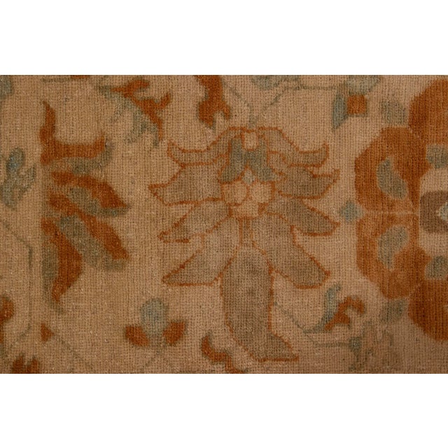 Rug & Kilim’s Persian Sultanabad Style Rug With Orange & Blue Floral Pattern For Sale In New York - Image 6 of 8