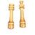 Vintage Hand Crafted Wooden Chess Set – 12.5” Square c.1930s - 40s For Sale In Los Angeles - Image 6 of 11
