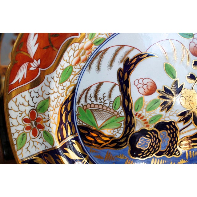 Early 19th Century Pair of Early Spode Imari “Rock and Tree” or “Money Tree” Pattern Plates For Sale - Image 5 of 14
