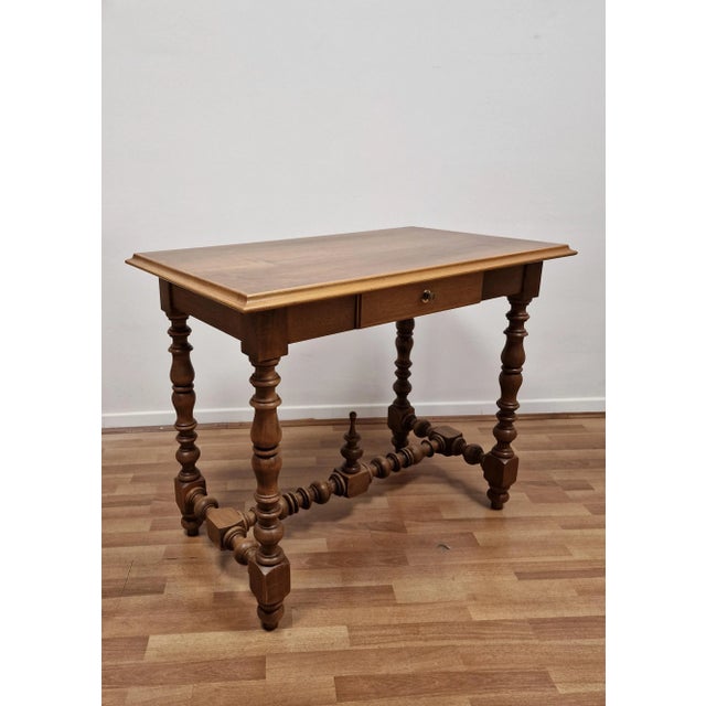 Small Italian Louis XIII Style Writing Desk, 1940s For Sale - Image 17 of 17