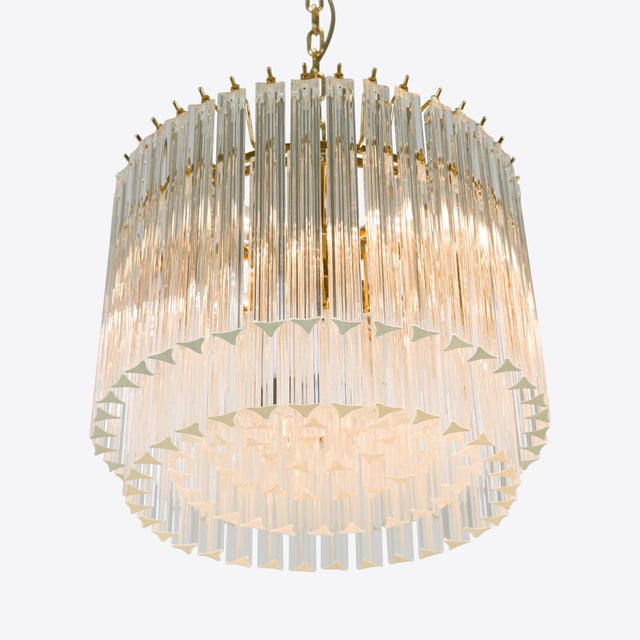 Clear Piccolo Amaro Drum Chandelier from Pure White Lines For Sale - Image 4 of 7