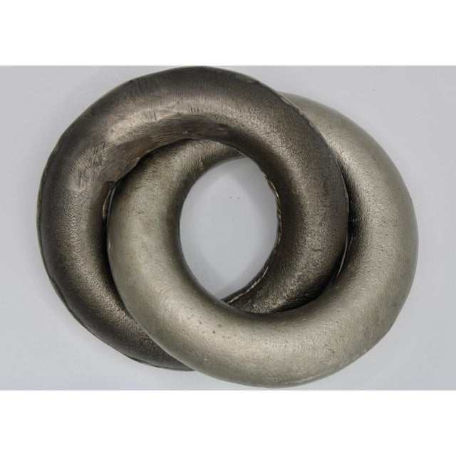 Mid Century Modern Silver Metallic Rings For Sale In Tulsa - Image 6 of 11