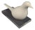Seagull Ceramic Sculpture on Acrylic Glass Base by Sergio Valli, 1970s For Sale