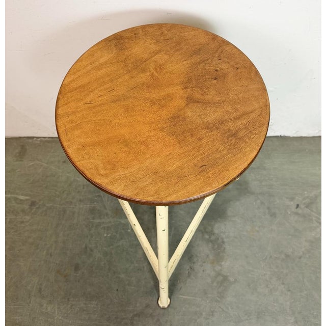 Industrial Beige Workshop Stool, 1960s For Sale - Image 11 of 15