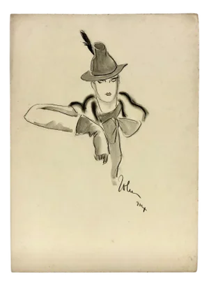 John Guida, Figure, Drawing on Paper, 1924