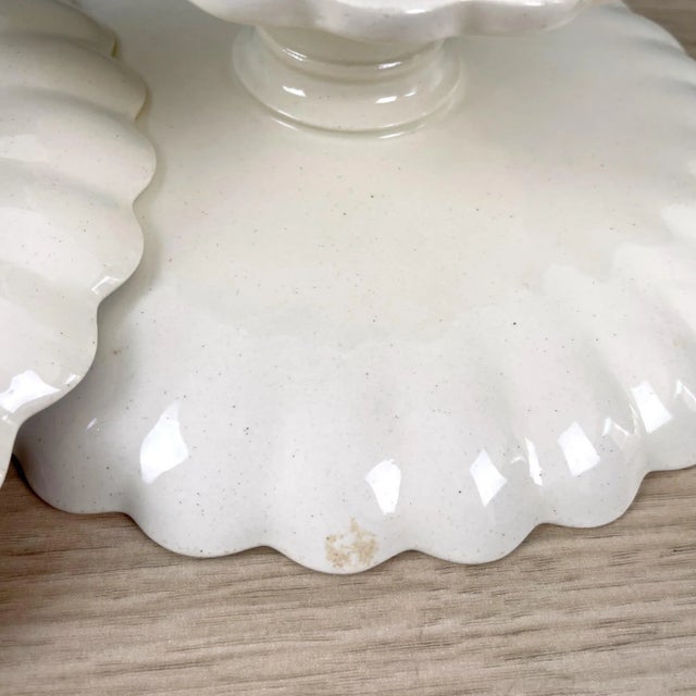 Antique Copeland Earthenware Pottery Compotes- a Pair For Sale In Boston - Image 6 of 8