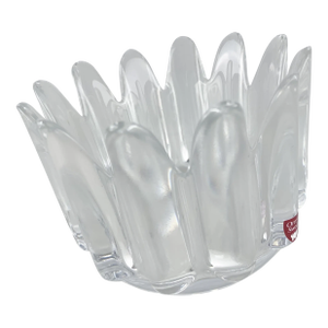 Vintage Orrefors Crystal Sweden Sven Palmqvist Princess Crown Bowl Candle Holder