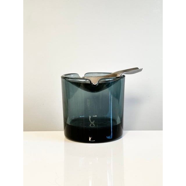 Tourmaline Tilting Ashtray in Glass and Stainless Steel by Wilhelm Wagenfeld for WMF, Germany, 1950s For Sale - Image 13 of 13