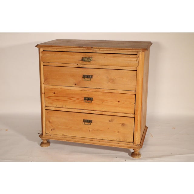 Biedermeier Continental Country Pine Chest of Drawers For Sale - Image 3 of 11