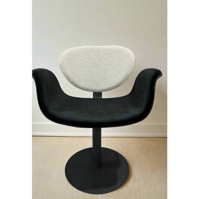Use it as a dining chair or a side chair, this 180 degree swivel chair with boucle fabric will be great for your modern...