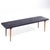 George Nelson Style Mid Century Black Slatted Bench For Sale In Chicago - Image 6 of 9