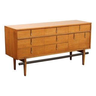 Mid Century Modern Walnut Dresser For Sale
