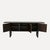 Large Dark-Stained Oak Sideboard with Overhanging Top and 3 Large Doors with Leather Straps, France, 1950s For Sale - Image 6 of 13