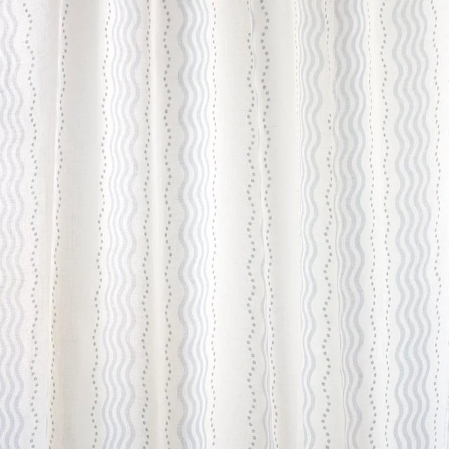 SAMPLE - Schumacher X Rita Konig Margot Linen Sheer Fabric In Blue For Sale