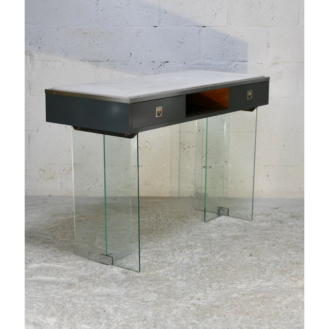 Modern Console Table with Glass Base, 1960s For Sale - Image 11 of 18