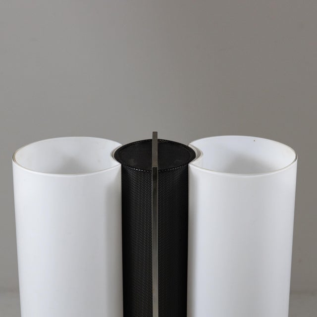 Glass and Metal Table Lamp, 1970s For Sale - Image 4 of 14