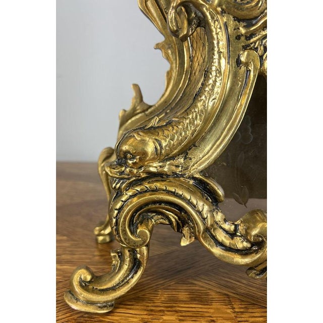 Vintage French Style Decorative Mantel Clock For Sale - Image 6 of 13