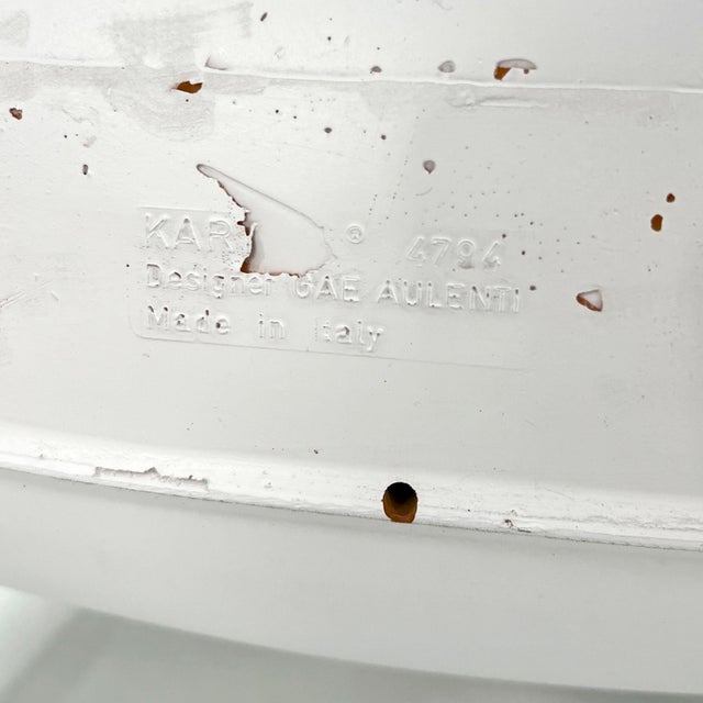 White Model 4794 Lounge Chair by Gae Aulenti for Kartell, 1970s For Sale - Image 11 of 12