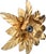 Hollywood Regency Florentine Flower-Shaped Gilt Flush Mount from Hans Kögl, Italy, 1960s For Sale - Image 4 of 18