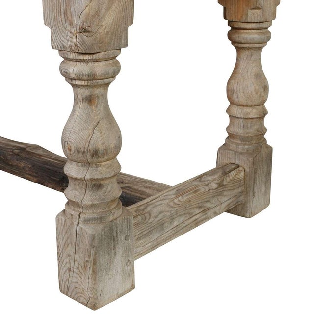 French Weathered Oak Dining Table For Sale - Image 4 of 5