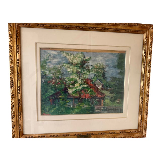 1950s Mid-Century Modern Impressionist Oil Painting by Dimitrie Berea For Sale
